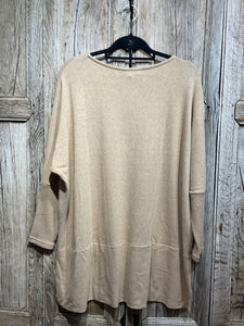 Preloved MAMA B Long Sleeve Top - Sand