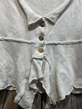 Preloved Sarah Pacini Bone Cardigan Cotton
