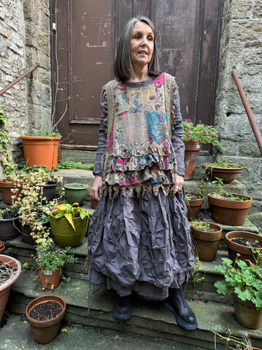 JLS Layering Cotton Tiered Dress 1115