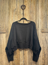 Plü Black Wide Short Sweater One Size 2101 AW25