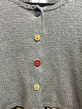 Preloved HAND KNITS BY ME Grey Cotton Cardigan