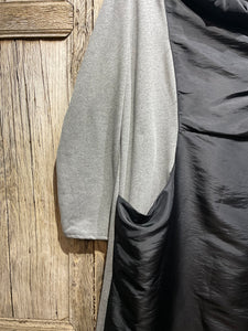 Preloved MADE IN ITALY Black and Grey Jersey Mix Dress