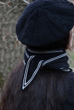 Oats & Rice Bronte Ebony Black Cashmere Scarf OR25-NS01