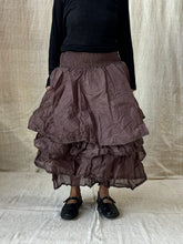Les Ours Madeleine Organza Aubergine Skirt AW26