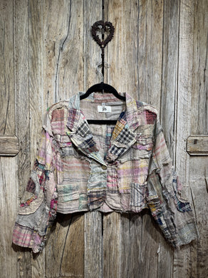 JLS Madras Check Cropped Jacket 1134