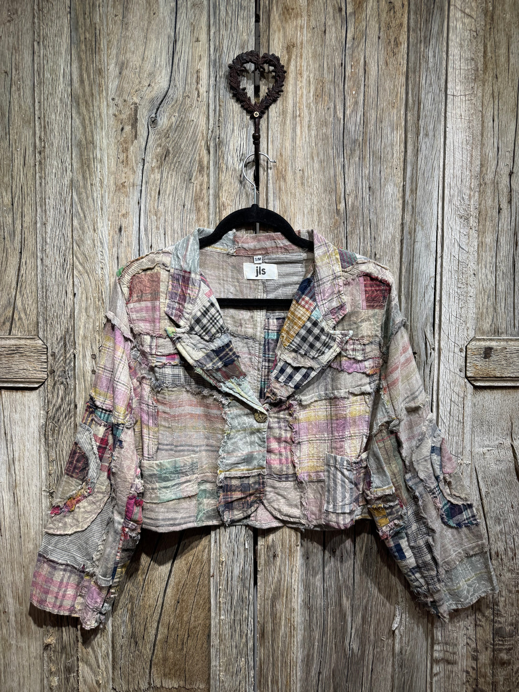 JLS Madras Check Cropped Jacket 1134