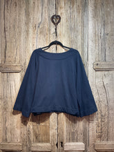 Preloved Officinae Navy Cotton Smock Top