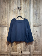 Preloved Officinae Navy Cotton Smock Top