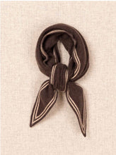 Bronte Spindle-shaped Knitted Cashmere Scarf Cacao OR25-NS01