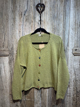 Handknits by ME Green Recycled Denim Slouchy Cardigan