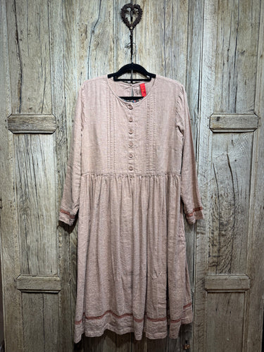Preloved Ewa I Walla Sabina Blush Pink Linen Dress