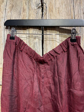 Preloved Tutta Natura Wine Linen Trousers