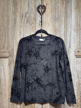 Foil Black Mesh & Devore Top F08150 BNWT