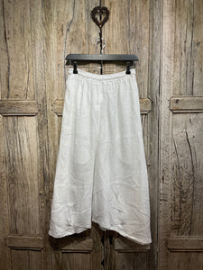 Preloved SUZY D, White Linen Cullottes