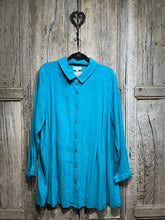 Preloved SAHARA Turquoise Shirt Jacket