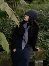 Oats & Rice Sailor Cashmere Rib Neck Scarf Grey OR25-NS03