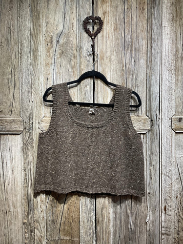 Handknits by ME Blue Brown Wool Vest