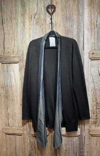 Preloved Sale Crea Concept Long Black/Grey Cardigan