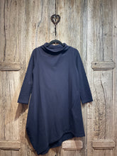 Preloved OFFICINAE Navy Fleece Lined Dress