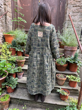 JLS Green Patchwork Cotton Dress D60B