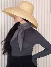 Oats & Rice Sailor Cashmere Rib Neck Scarf Grey OR25-NS03