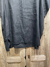 Preloved EAST, Black Linen Cowl Top
