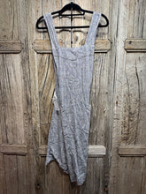 Preloved Toast Grey Linen Wrap Pinafore