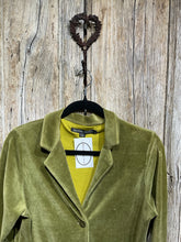 Preloved Green Velvet/Velour Jacket