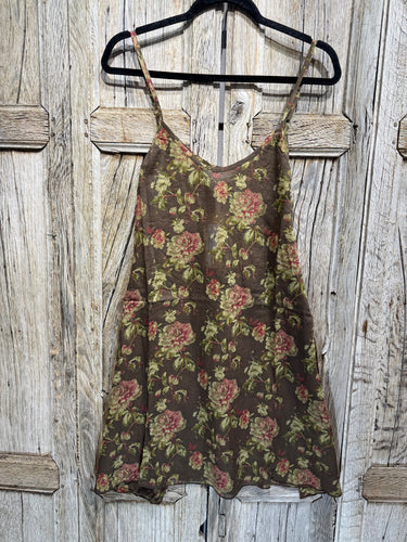 Les Ours Lea Cotton Havane Fleurs Vest AW25