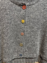Handknits by ME Grey Crop Cardigan