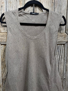 Preloved Ralston Taupe Linen Dress