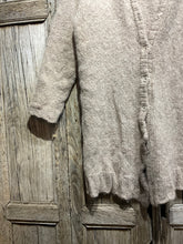 Preloved EWA I WALLA Soft Brown Alpaca Mix Long Cardigan