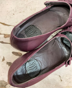 Preloved Ixos, Strappy Wedged Maroon Shoes