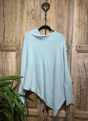 Preloved ERIKA Pale Blue Off-the-Shoulder Jumper