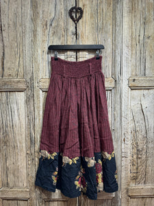 Ewa i Walla Burgundy Kerstin Skirt 22243 AW24