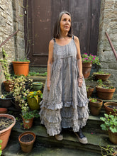 JLS Antique Grey Lace & Embroidery Cotton Sun Dress 1102