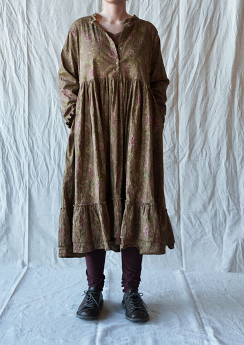 Les Ours Melo Popeline Havane Fleurs Dress AW25