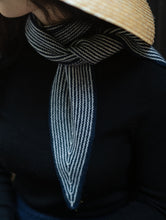 Oats & Rice Sailor Cashmere Rib Neck Scarf Navy OR25-NS03