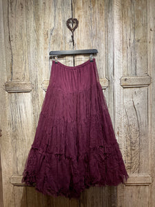 Preloved KOKOMARINA Burgundy Tulle Skirt