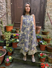 JLS Sleeveless Floral Print Tuck In Dress D15