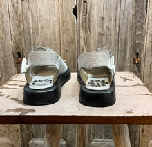 Preloved White Sandals with Tubular Detail