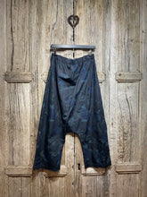 Preloved Officinae Green and Black Floral Drop Crotch Trousers