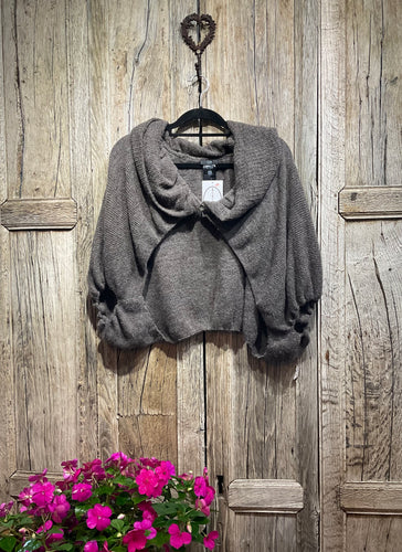 Preloved CREA, Brown Alpaca Wool Mix Shrug