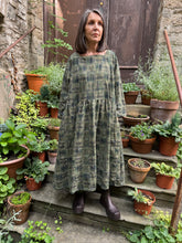 JLS Green Patchwork Cotton Dress D60B