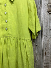 Preloved TERRY MACEY Acid Yellow Linen Dress