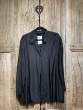 Preloved Black Silk Mix Shirt