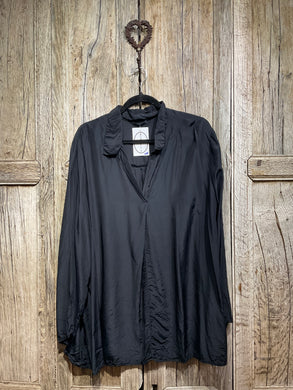 Preloved Black Silk Mix Shirt