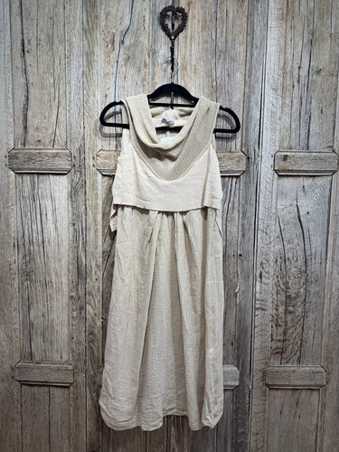 Preloved Crea Concept Beige Linen Dress