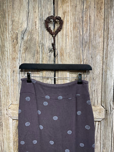 Preloved MAMA B Purple with Grey Spot Jersey Skirt
