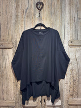 Sort Aarhus Black Oversized Cotton Top SA2212 AW26